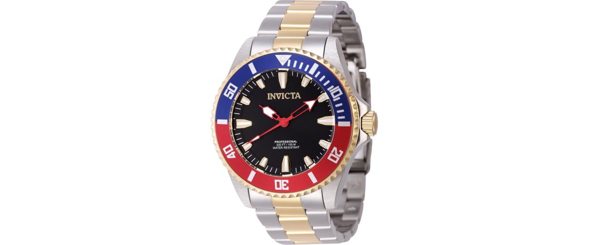 Invicta Men's 46649 Pro Diver Quartz 3 HandDial Watch - Black