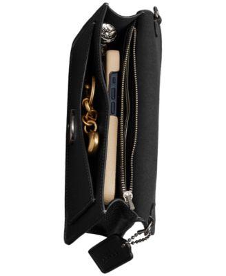 Tabby Pebble Leather Chain Clutch Bag