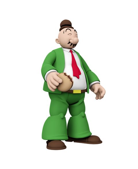 Детская фигурка Popeye Power Stars J. Wellington Wimpy Retro-Style 7-Point Articulation 5" Action Figure, Ages 8+, цвет: Open Miscellaneous