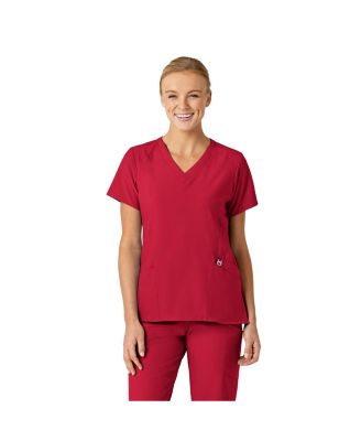 Women's W123 Stylized V-Neck Scrub Top