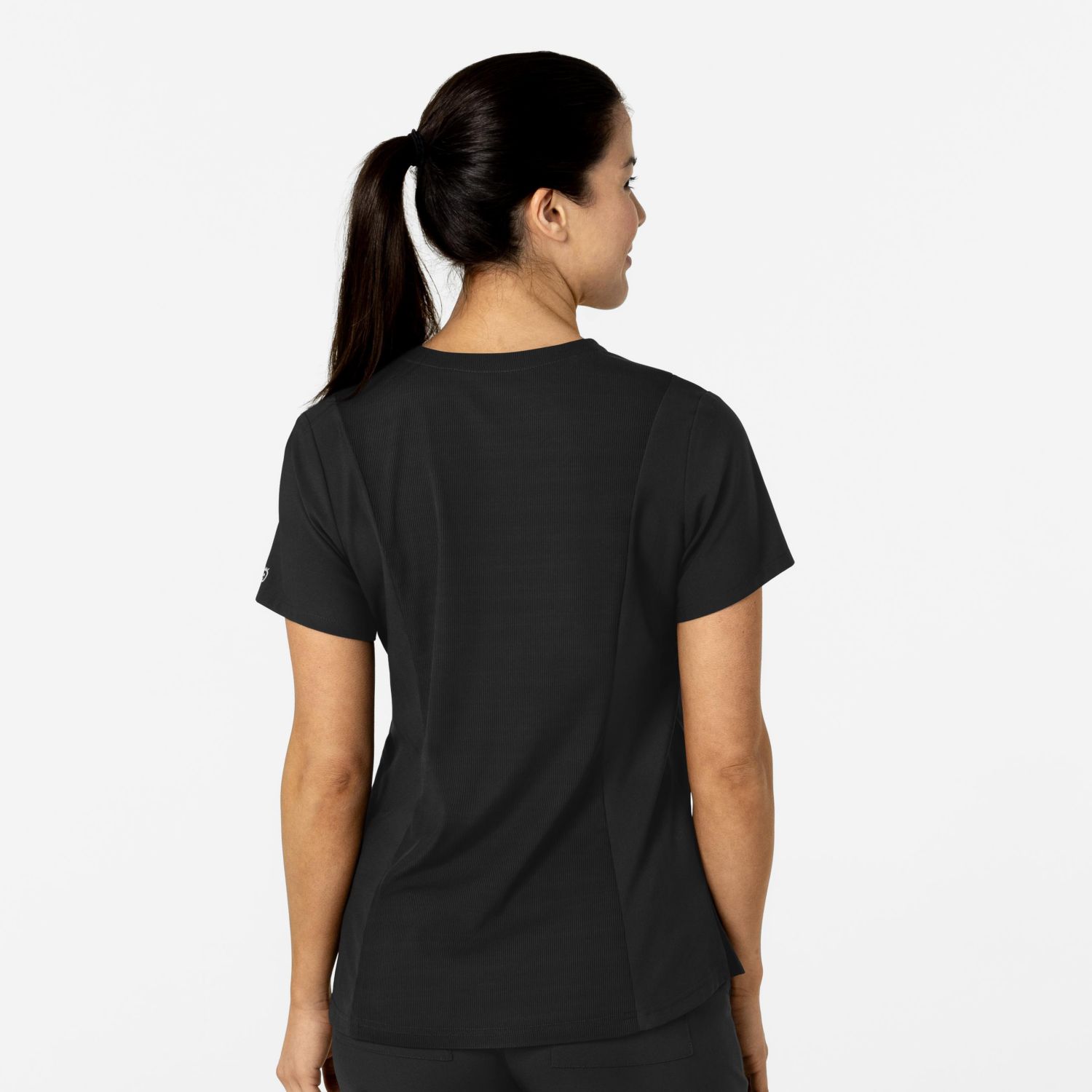 Plus Size W123 Flex-n-Reach V-Neck Scrub Top