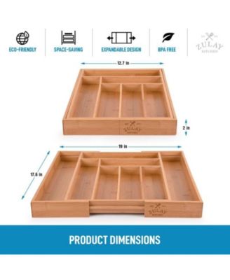 Bamboo Kitchen Drawer Organizer