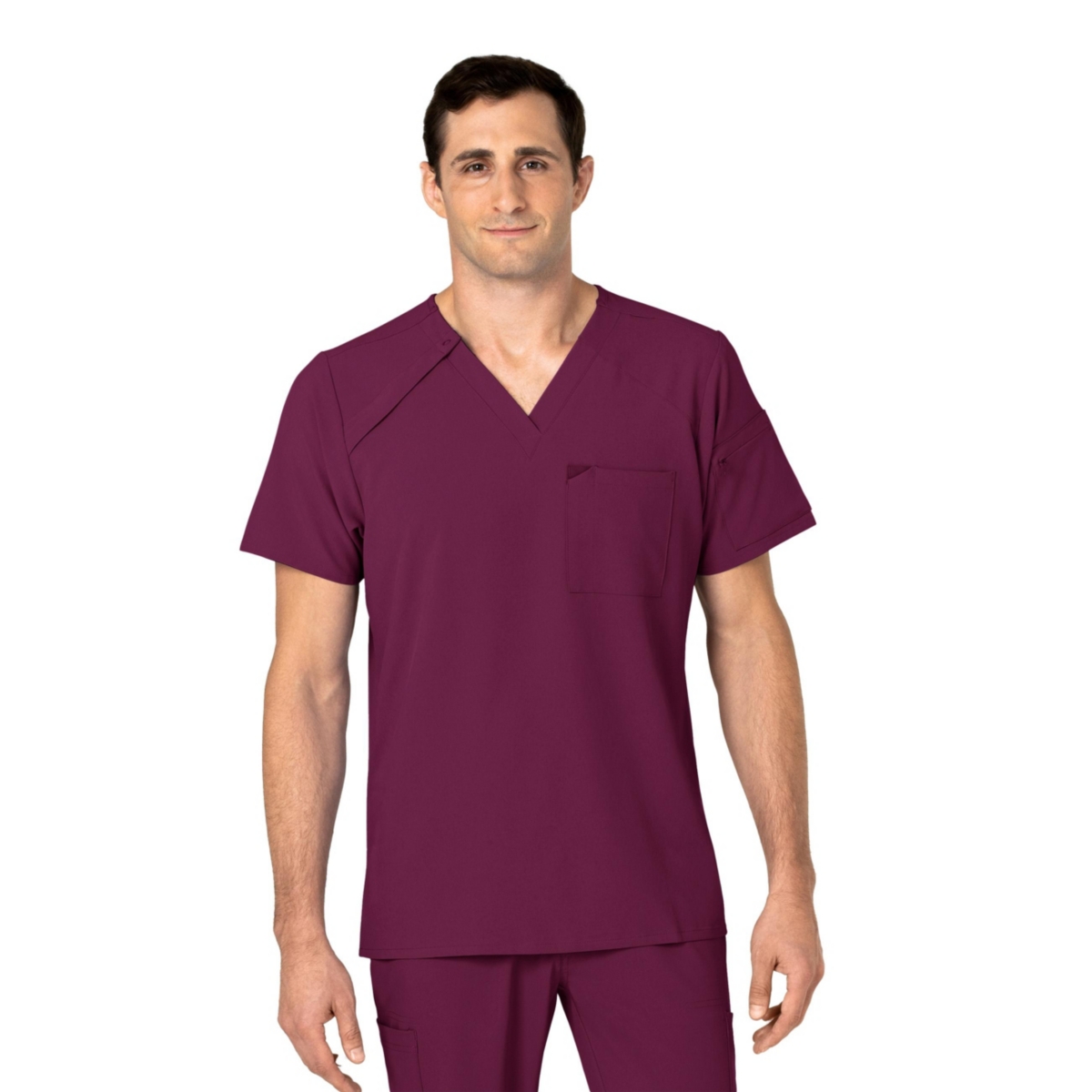 Wink Big & Tall Renew Ez Zip Scrub Top