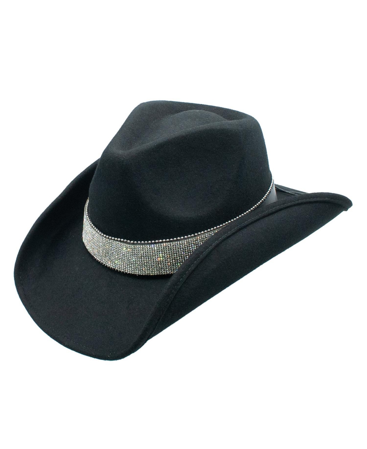 Darrel Wool Felt Western Drifter Cowboy Hat - Black