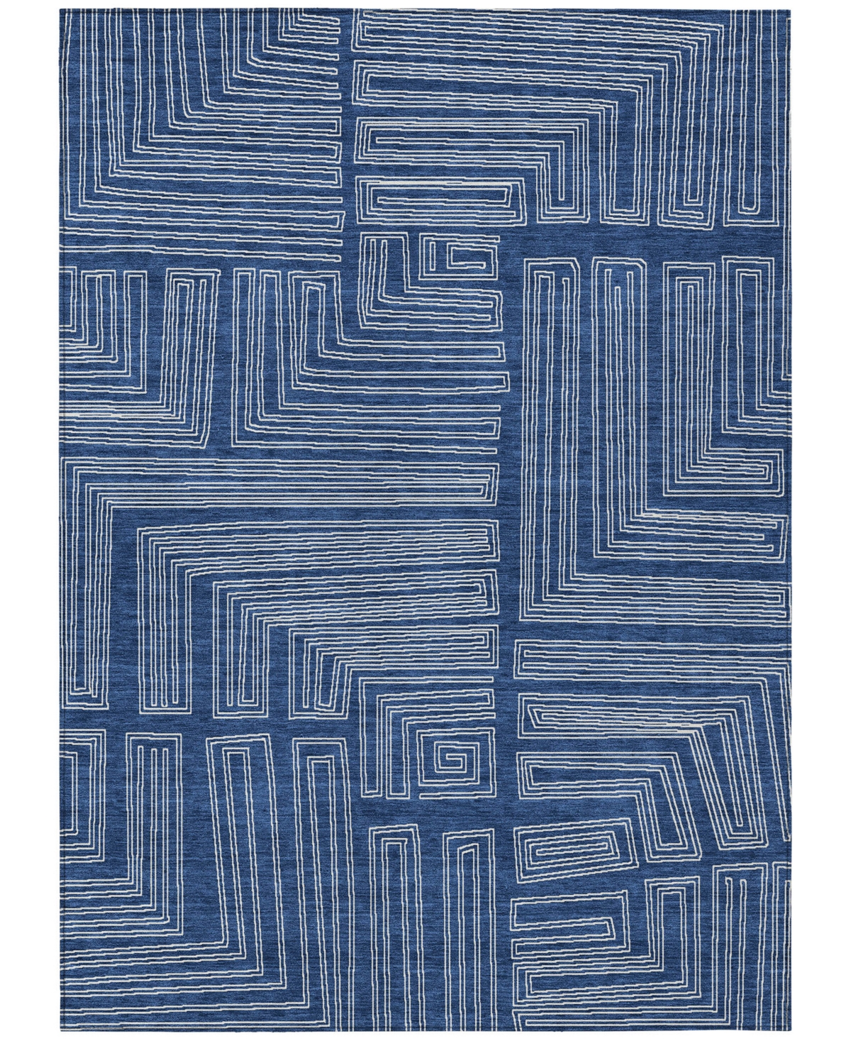 Addison Chantille Machine Washable Acn1045 8'x10' Area Rug In Navy