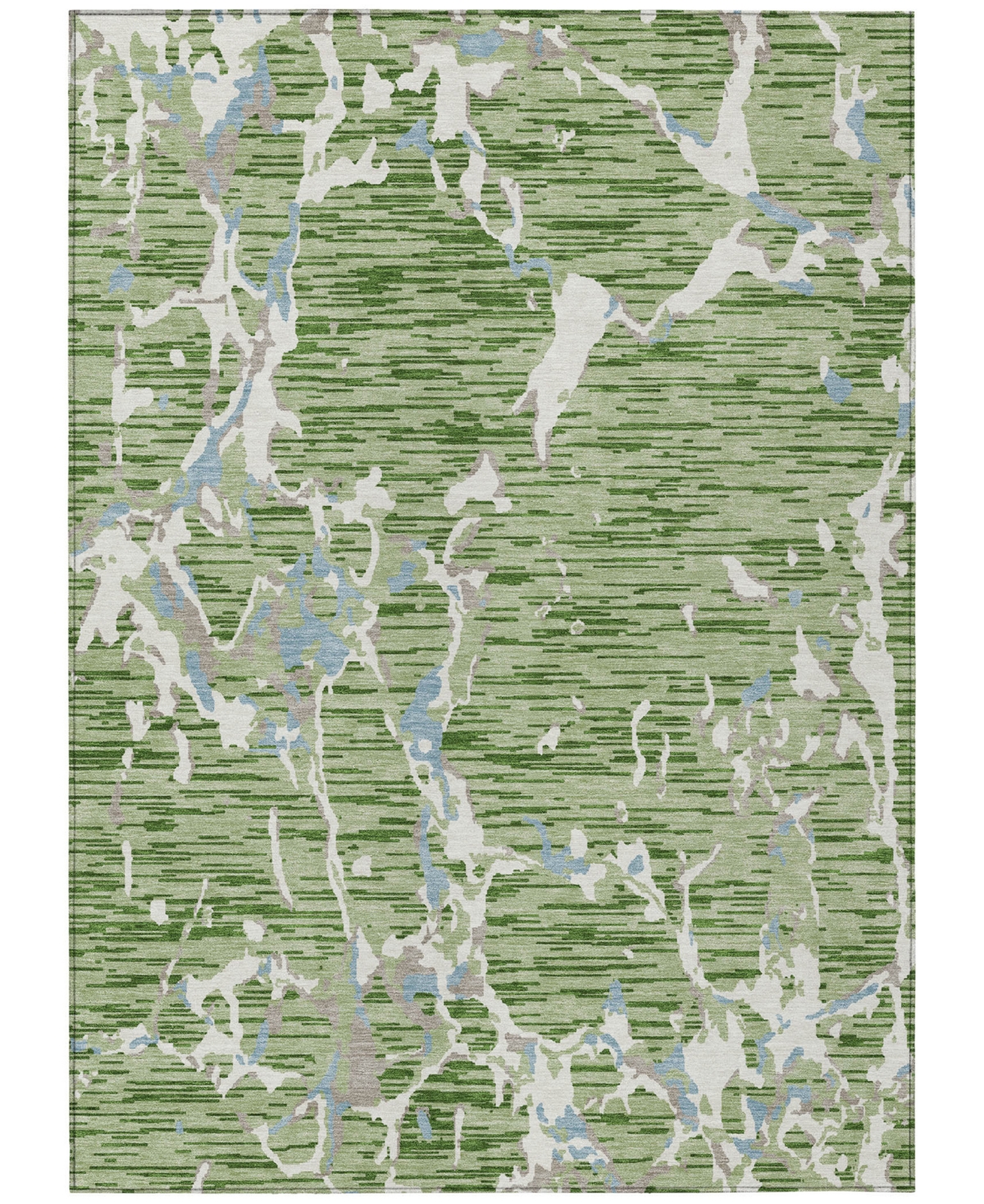 Addison Chantille Machine Washable Acn1046 5'x7'6" Area Rug In Grass