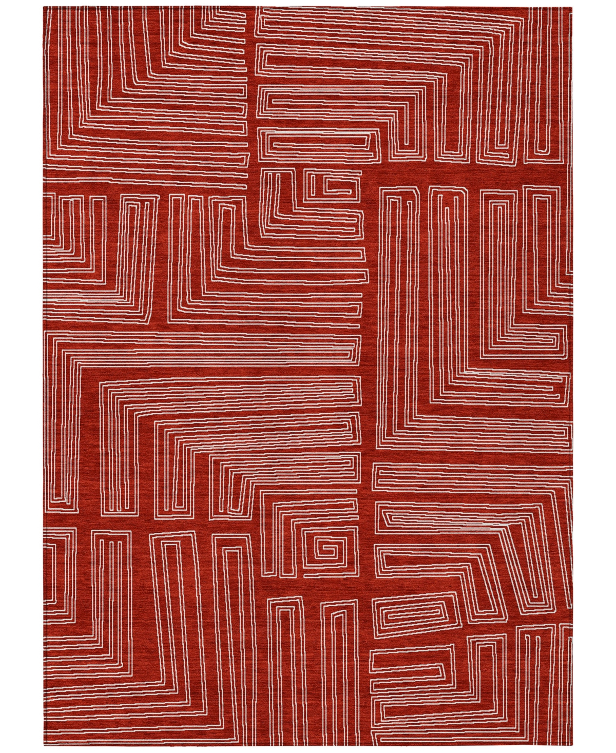 Addison Chantille Machine Washable Acn1045 3'x5' Area Rug In Red