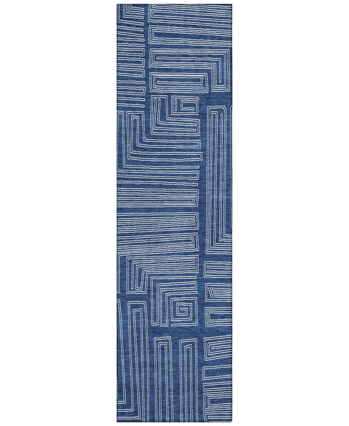 Addison Chantille Machine Washable Acn1045 2'3"x7'6" Runner Area Rug In Navy