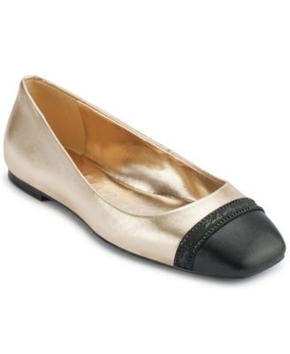 KARL LAGERFELD PARIS - Women's Zayne Square-Toe Ballet Flats