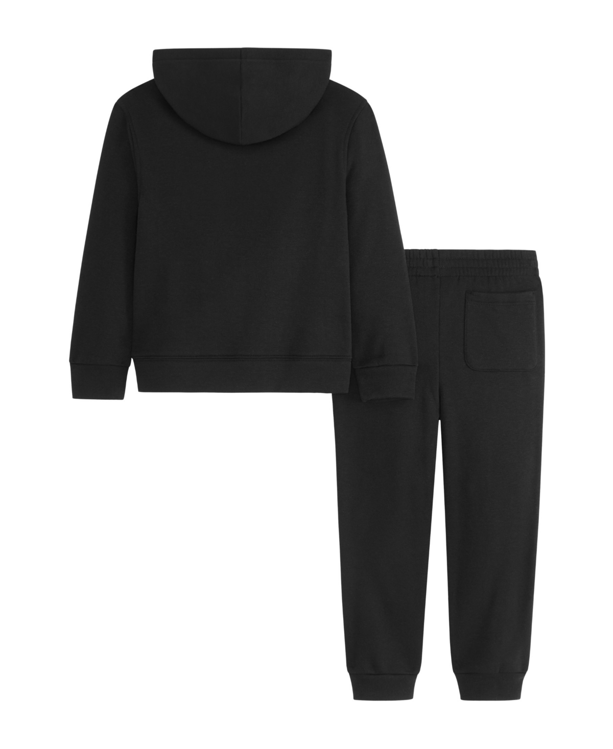 Scotch & Soda Little Boys Graphic Fleece Hoodie Pant Set, 2- Piece Set In Black