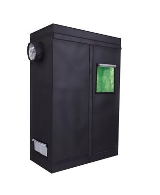 Dismountable Hydroponic Grow Tent for Home Use with Window - Black Indoor Plant Tent
