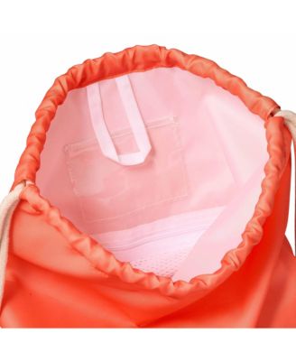 Girls Neon Coral Swim Bag