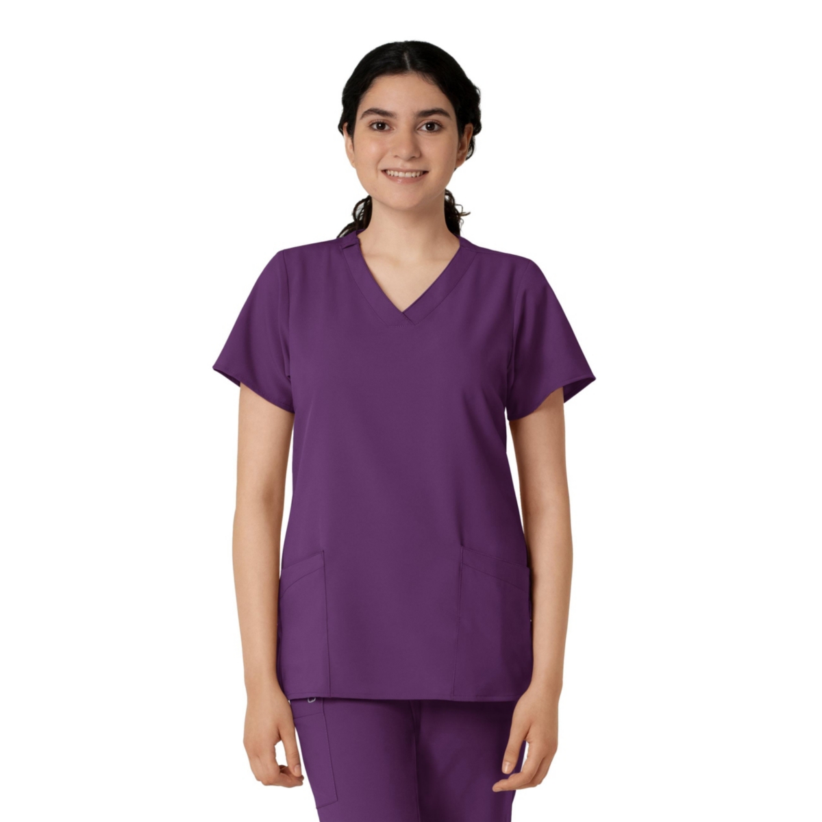 Wink Women's W123 Basic V-Neck Scrub Top