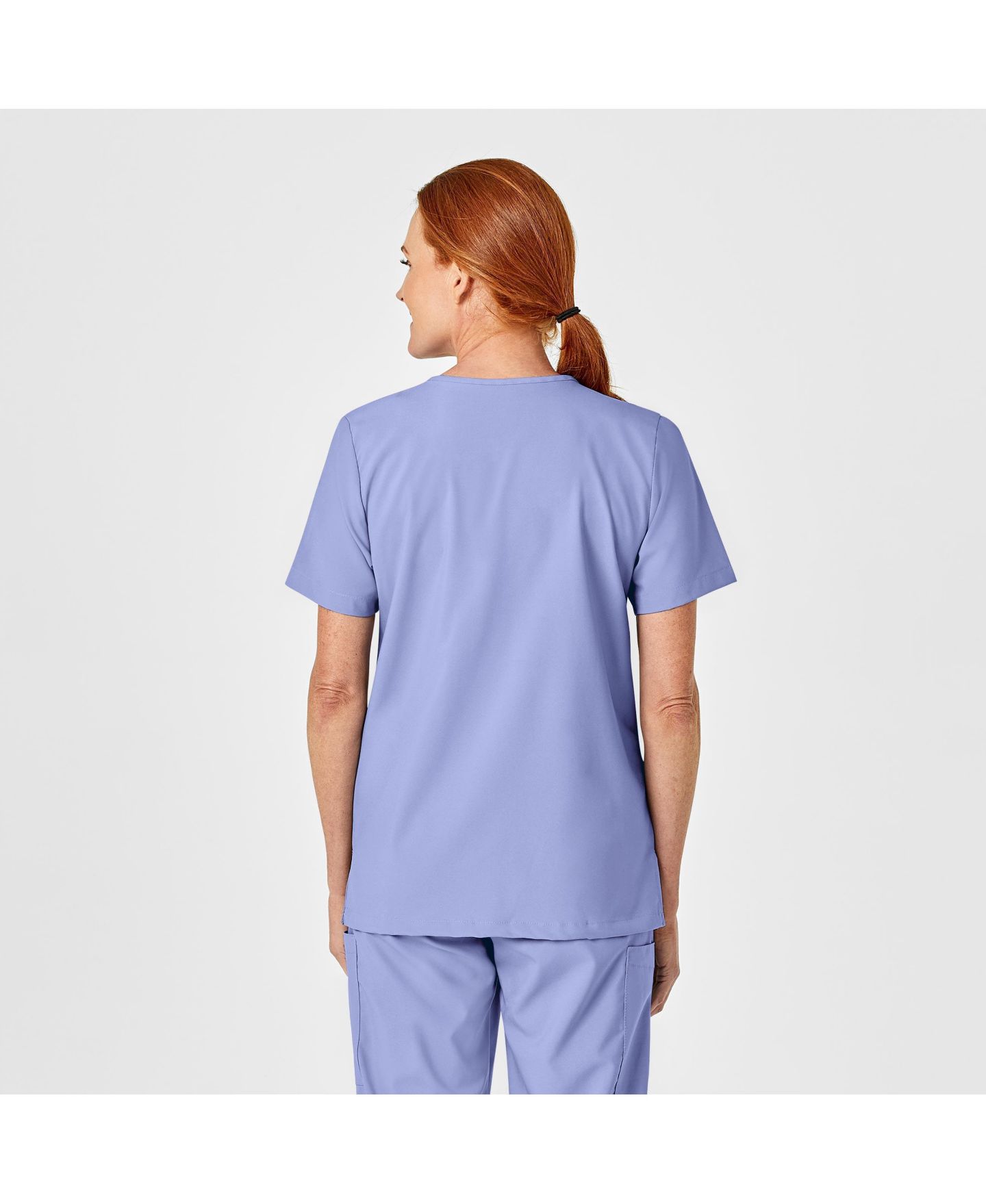Женский топ Wink W123 Unisex 4 Pocket Utility Scrub, цвет: Синий — фото 3