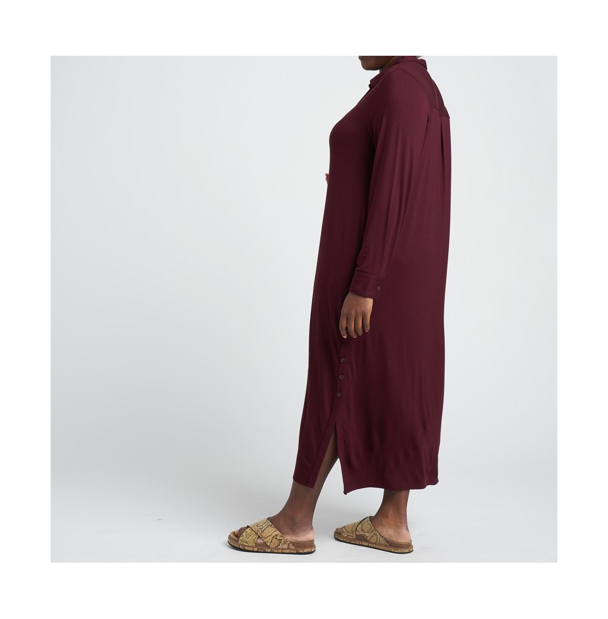 Universal Standard Plus Size Sally Liquid Jersey Shirt Dress