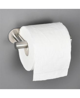 Stainless Steel Toilet Paper Holder Adhensive Tissue Paper Roll Holder for Bathroom