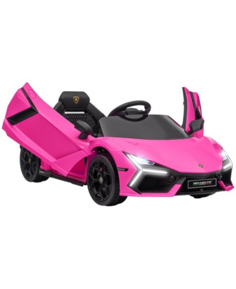 Детская игрушка Qaba Lamborghini Revuelto 12V Electric Dual-Mode Ride-On Car, 1 Player, от 3 лет, цвет: Розовый