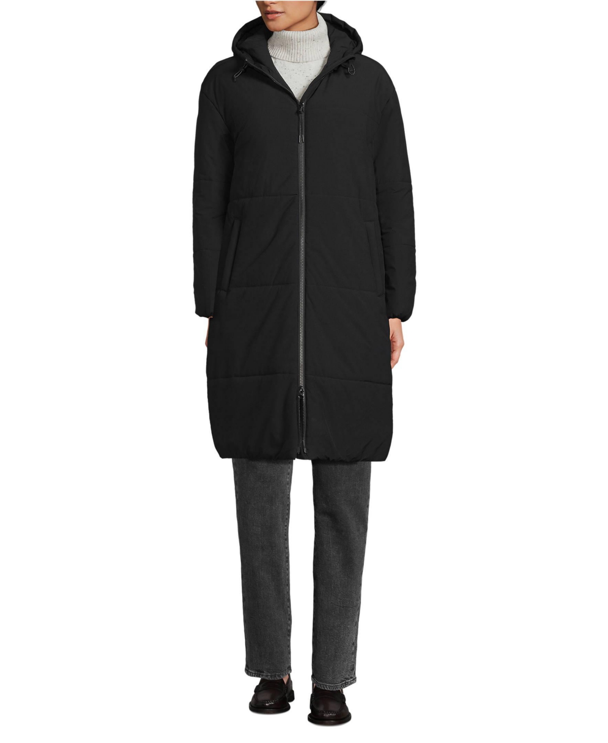 Lands' End Women's Insulated Wide Channel Commuter Coat