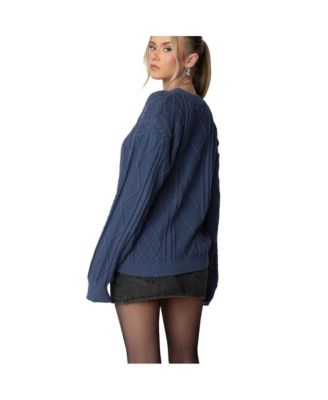 Women's Jessy cable knit oversized sweater