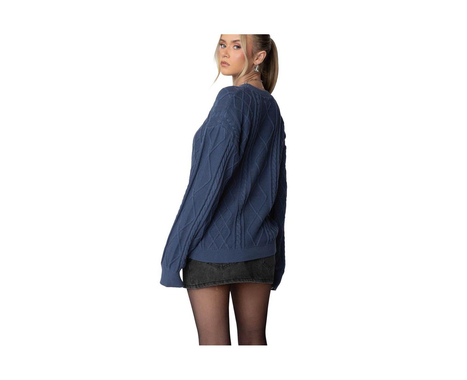 Women's Jessy Cable Knit Oversized Sweater