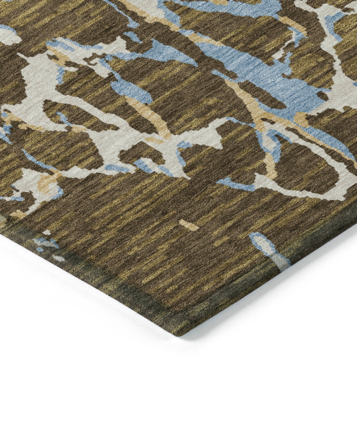 Addison Chantille Machine Washable Acn1046 8'x10' Area Rug In Coffee