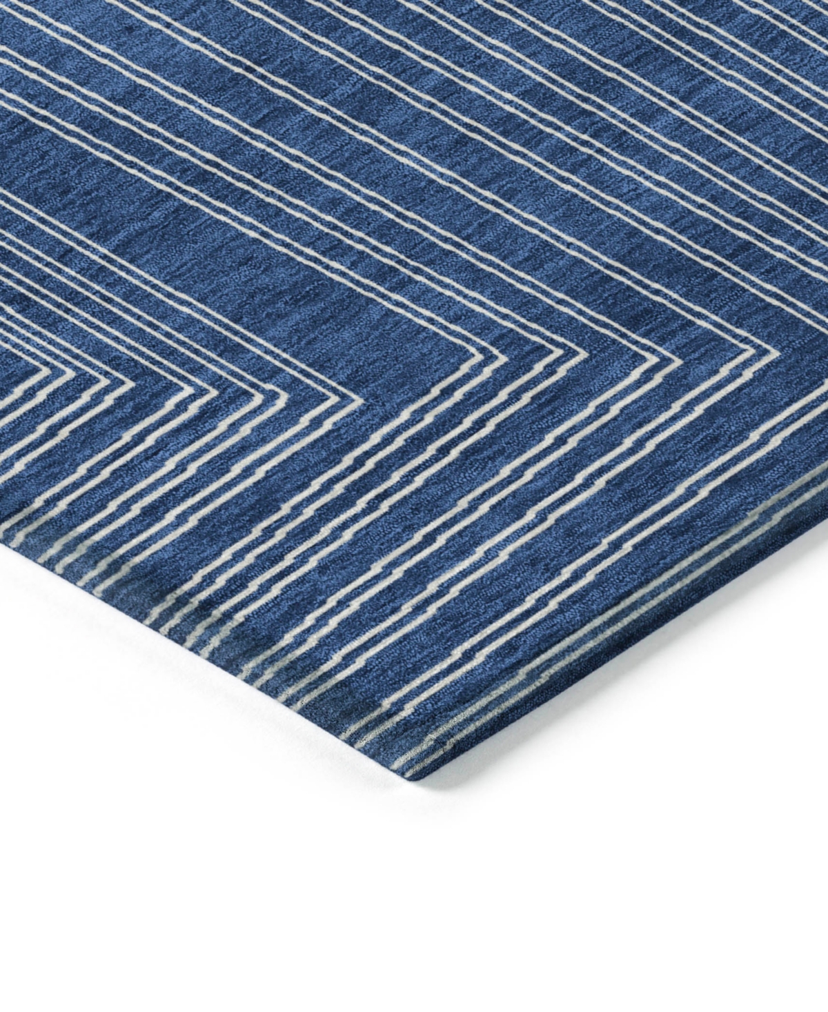 Addison Chantille Machine Washable Acn1045 2'3"x7'6" Runner Area Rug In Navy