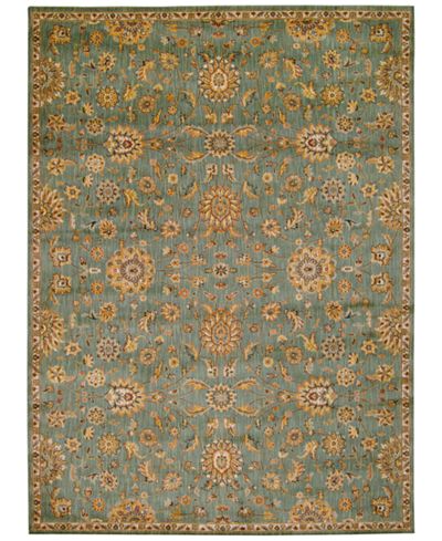 kathy ireland Home Ancient Times Ancient Treasures Teal Area Rugs
