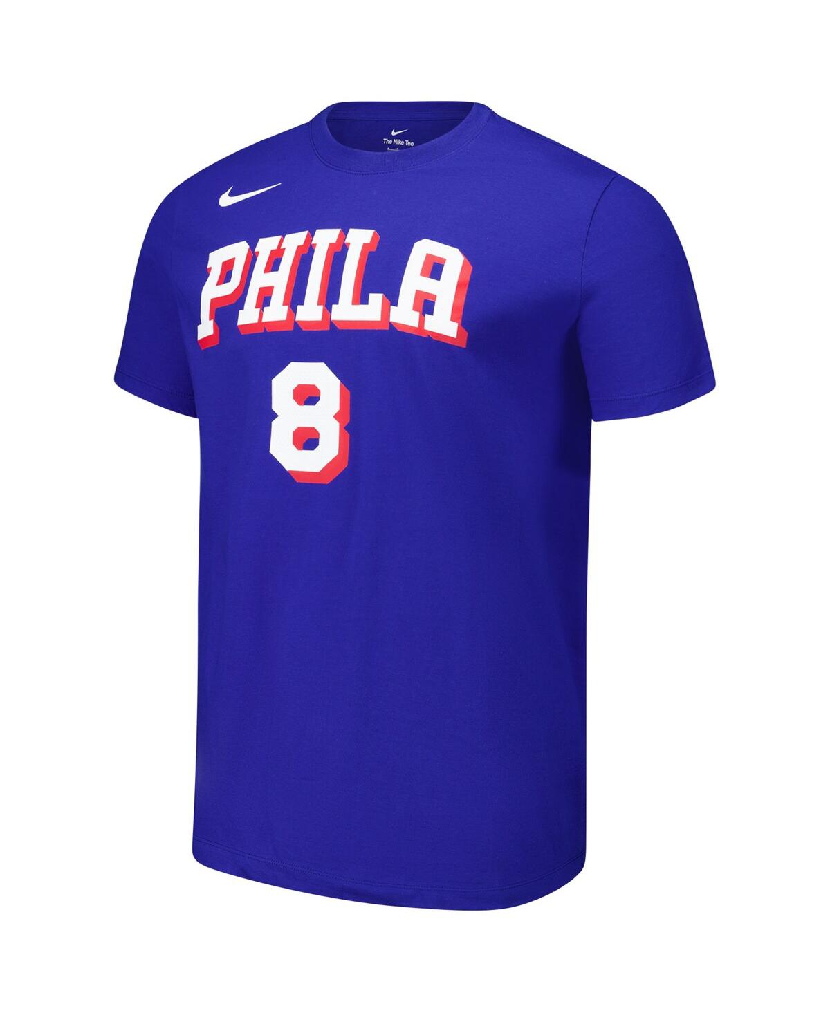 NIKE MEN'S AND WOMEN'S PAUL GEORGE ROYAL PHILADELPHIA 76ERS NAME NUMBER T-SHIRT 