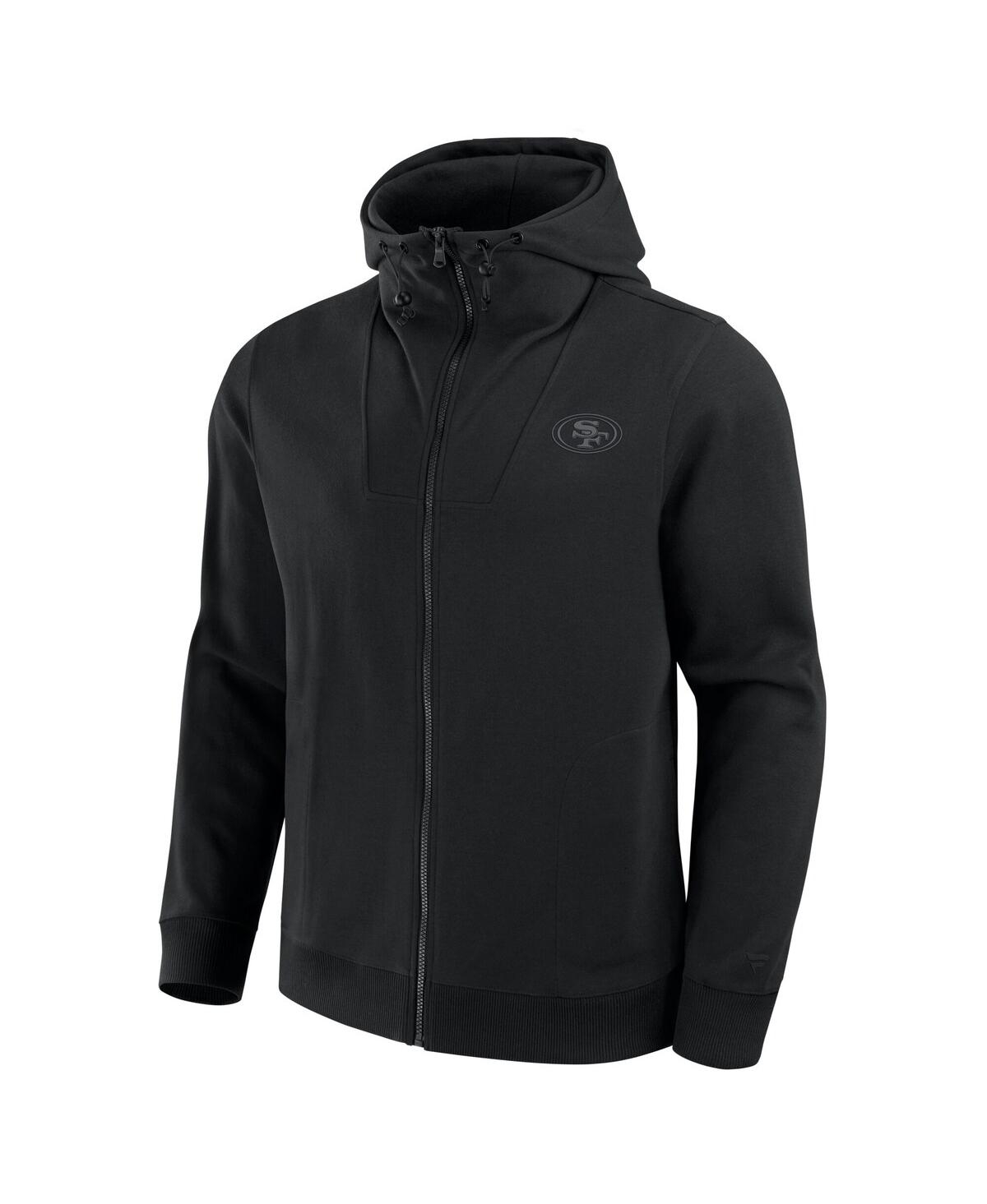 Fanatics Men's And Women's Black San Francisco 49ers Front Office Full-zip Hoodie In Black