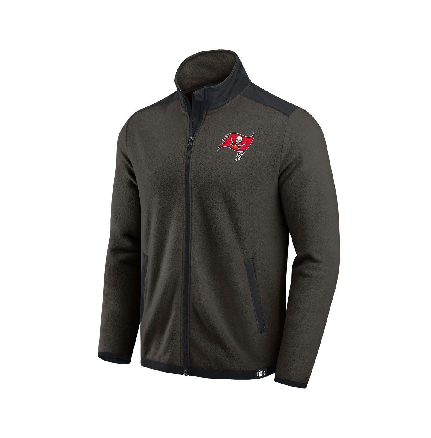 Мужская куртка Fanatics Pewter Tampa Bay Buccaneers Color Block Polar Fleece Full-Zip — фото 5