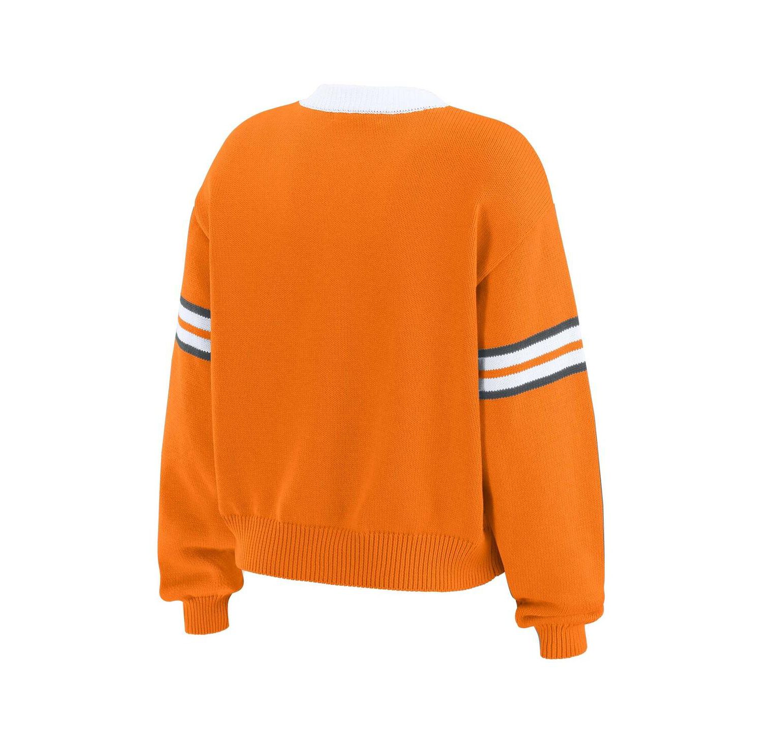 Women's Tennessee Orange Tennessee Volunteers Lace-Up Pullover Sweater