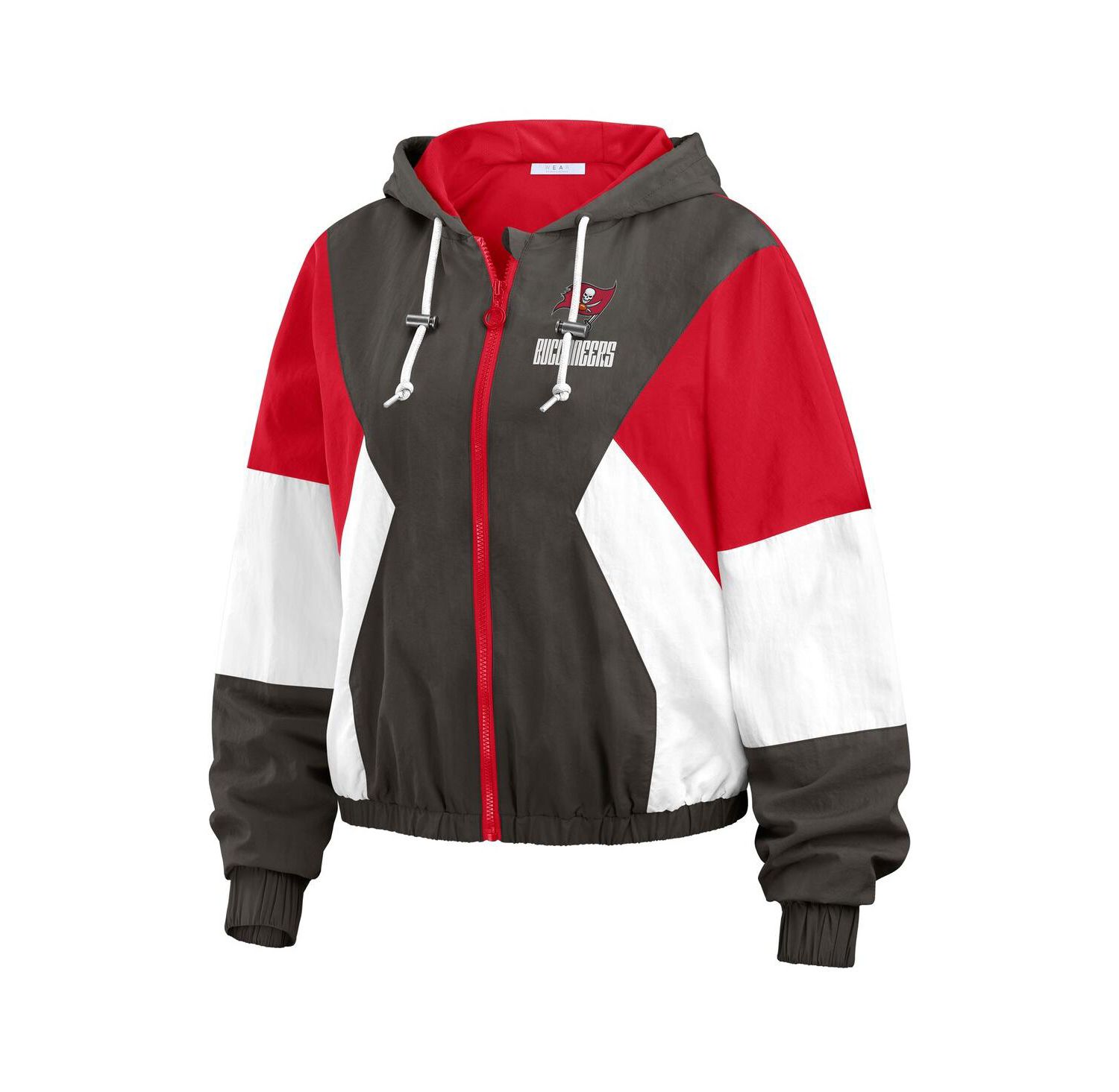Women's Red Tampa Bay Buccaneers Color Block Full-zip Windbreaker Jacket