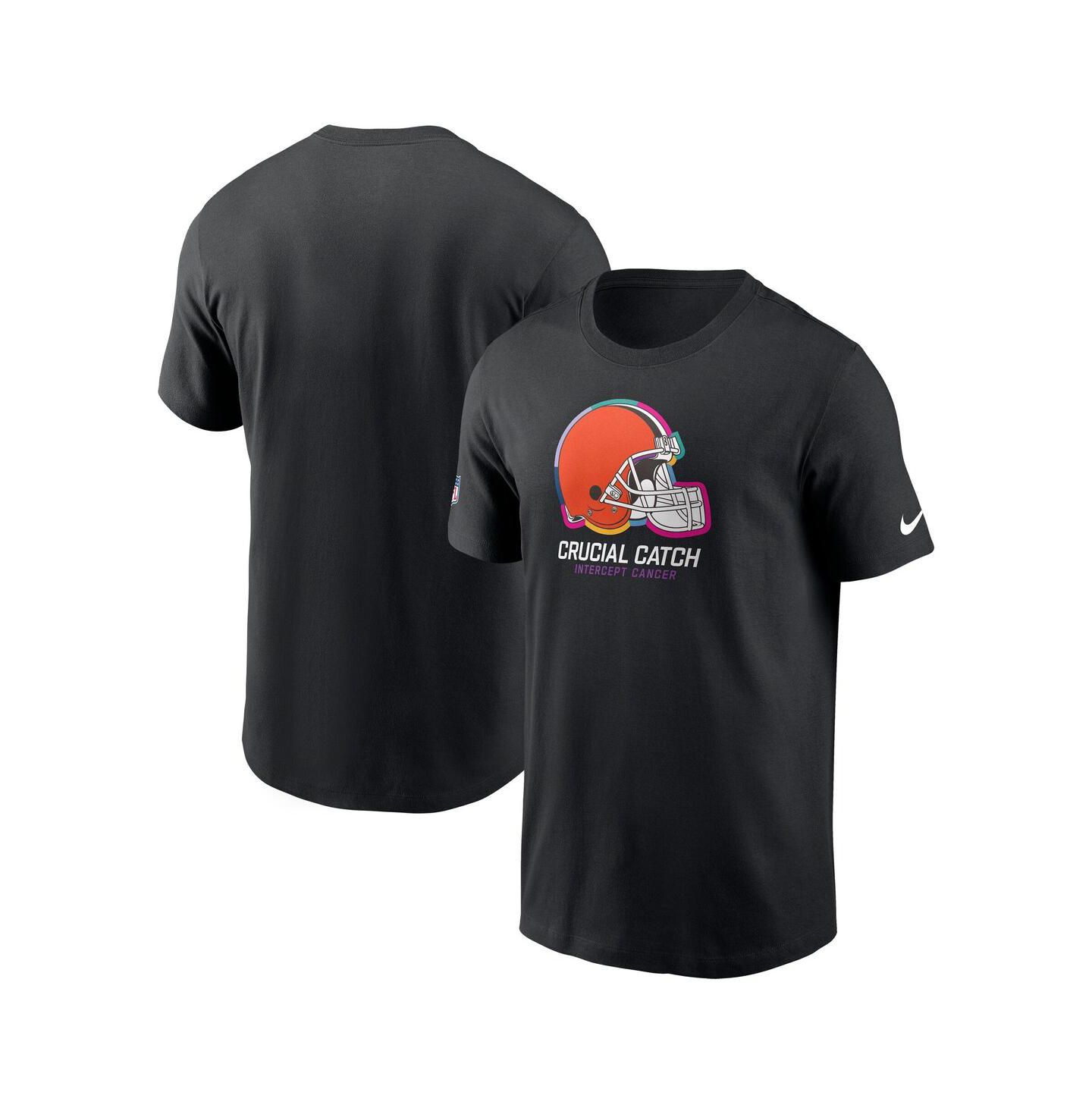 Мужская футболка Nike Black Cleveland Browns 2024 NFL Crucial Catch Club — фото 1