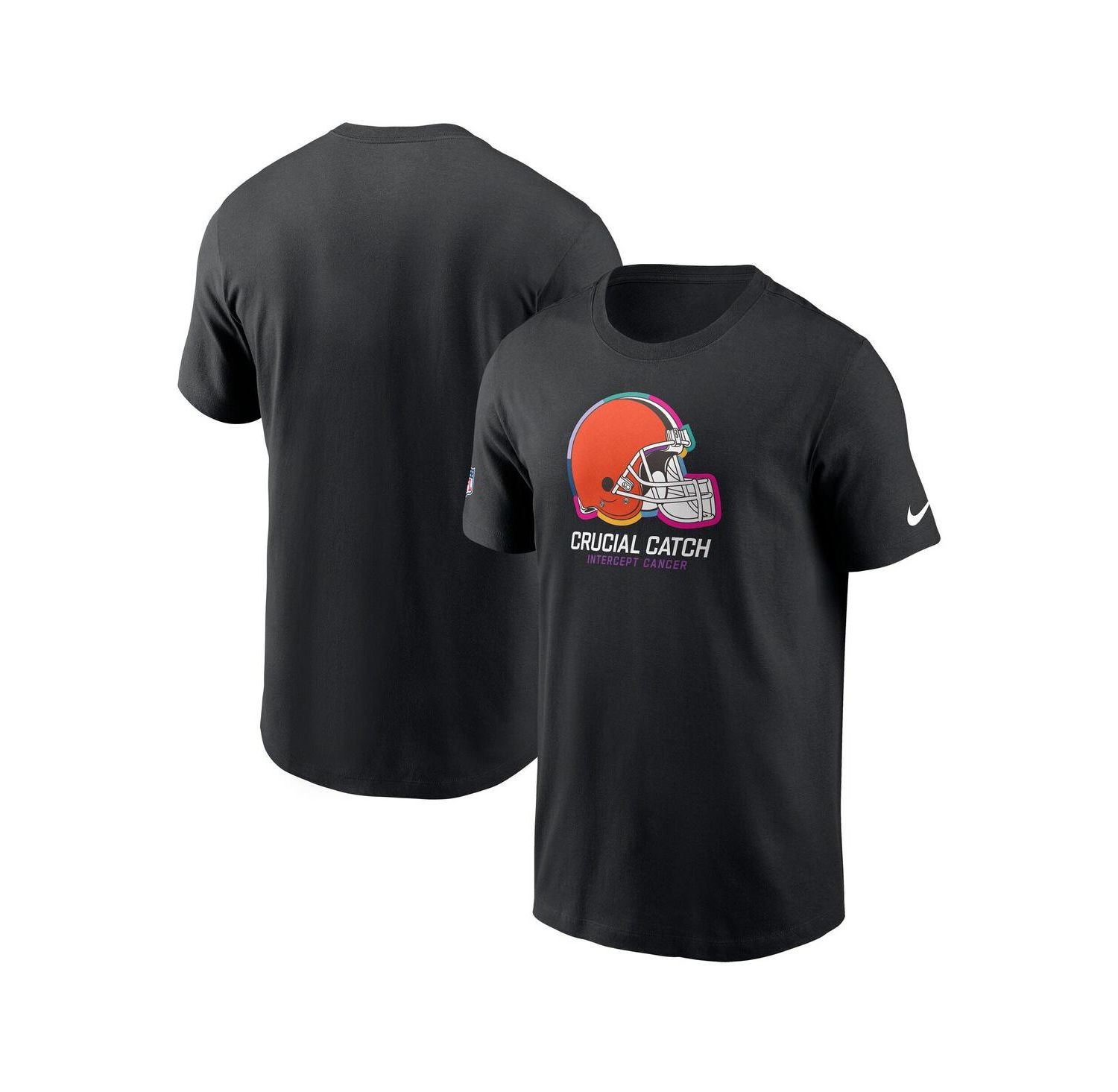 Men's Black Cleveland Browns 2024 NFL Crucial Catch Club T-shirt