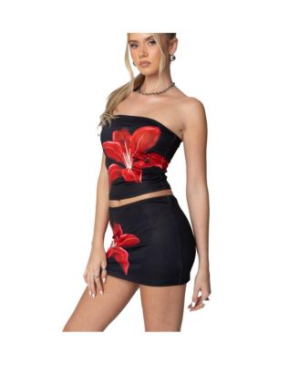 Womens Tiger Blossom Tube Top