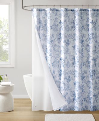 Décor Studio - Gracie Floral 2-Pc. Shower Curtain and Liner Set