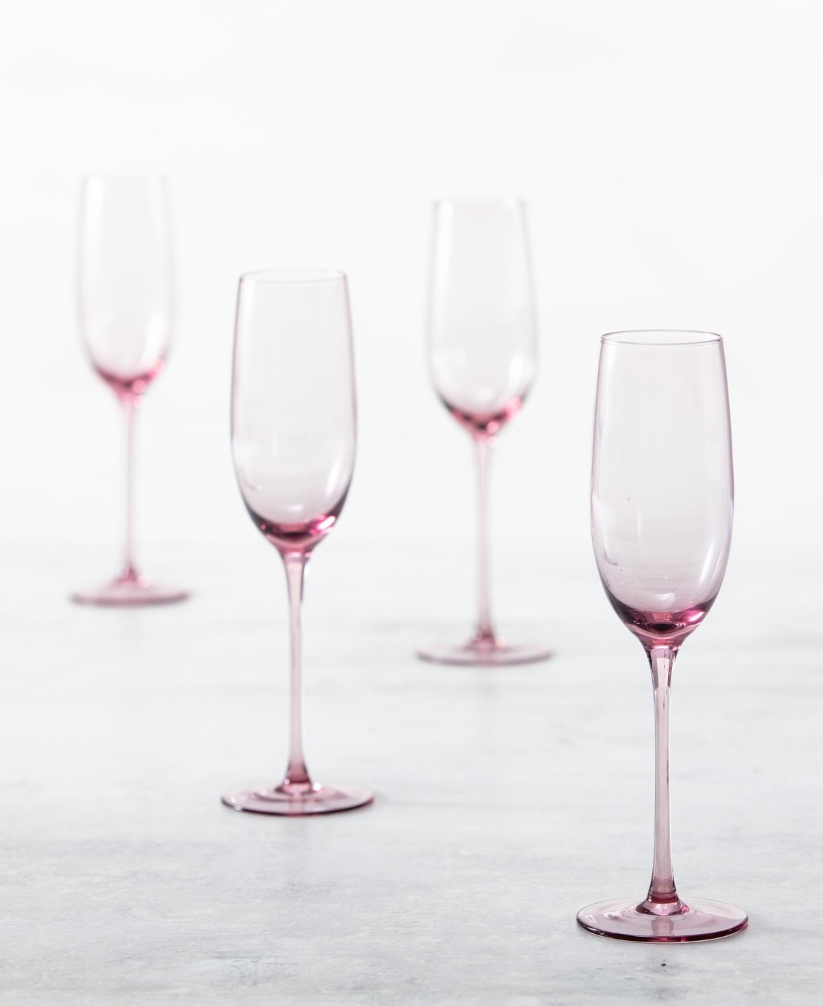 Fortessa Gala Champagne Flute, Set Of 4 In Pink