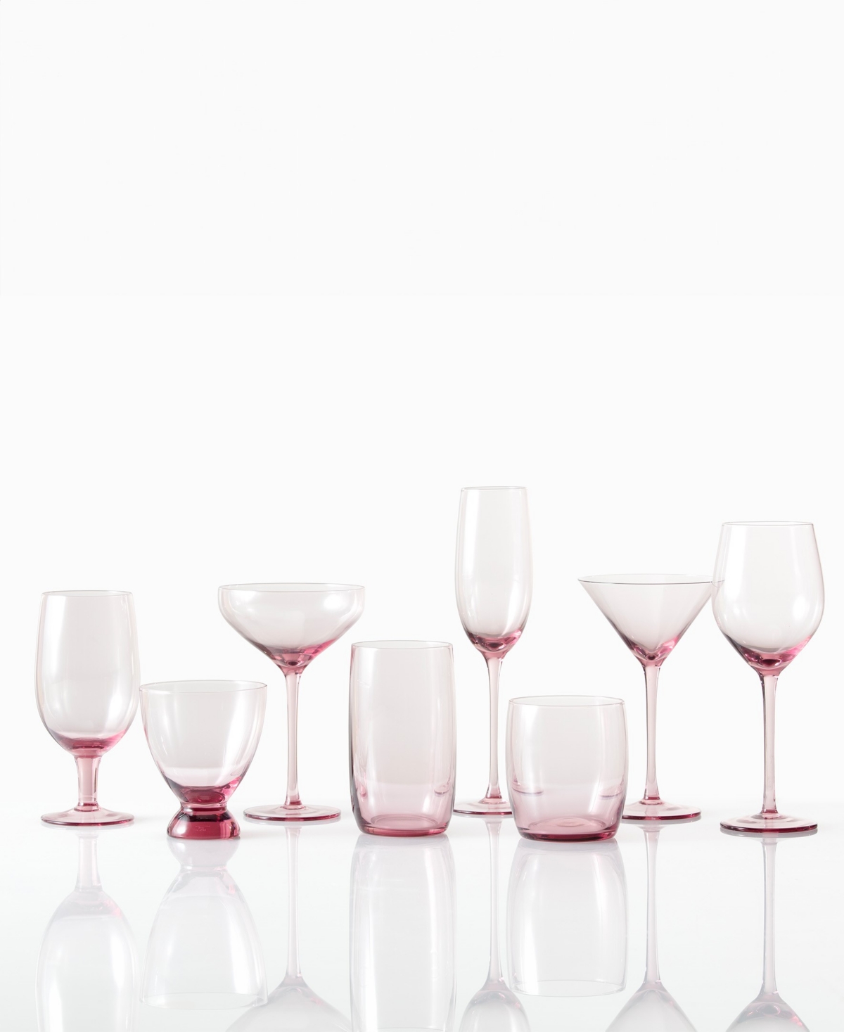 Fortessa Gala Ice Beverage Glasses, Set Of 4 In Pink