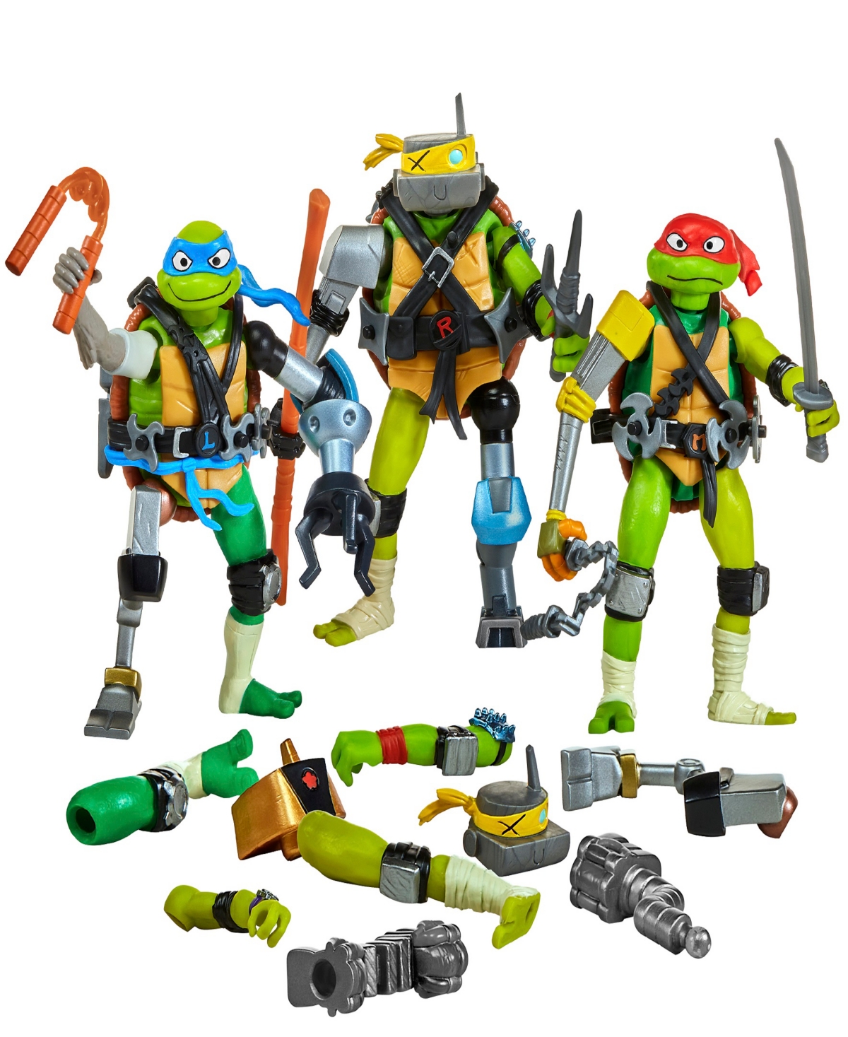Teenage Mutant Ninja Turtles Mix and Match Turtles 6 Pack Play Set