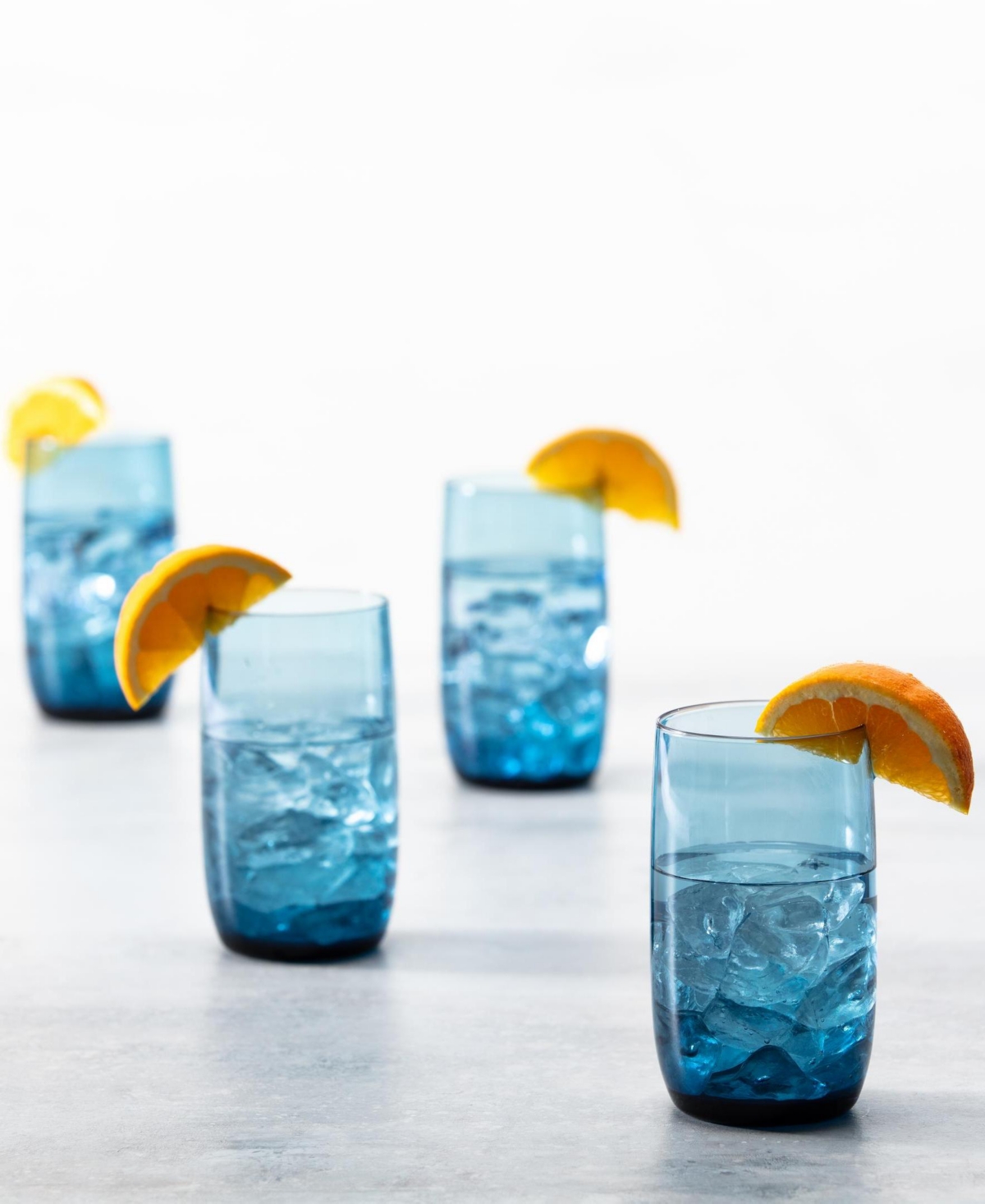Fortessa Gala Ice Beverage Glasses, Set Of 4 In Cornflower