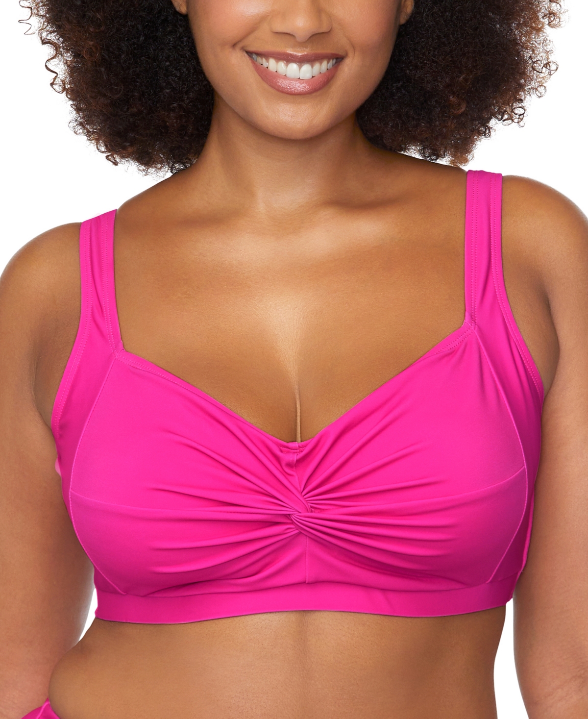 RAISINS CURVE TRENDY PLUS SIZE SASHA TWIST-FRONT BIKINI TOP 