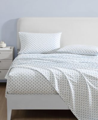CLOSEOUT! 300 Thread Count Cotton Sateen 4-Pc. Sheet Set, Queen
