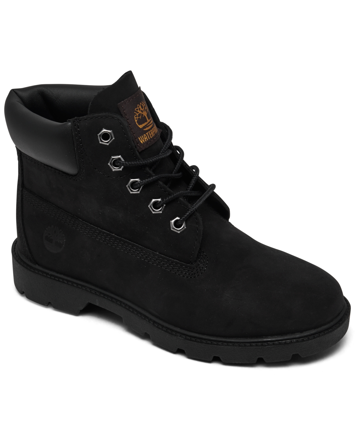 Timberland Big Kids 6 Inch Premium Waterproof Boots From Finish Line In Black