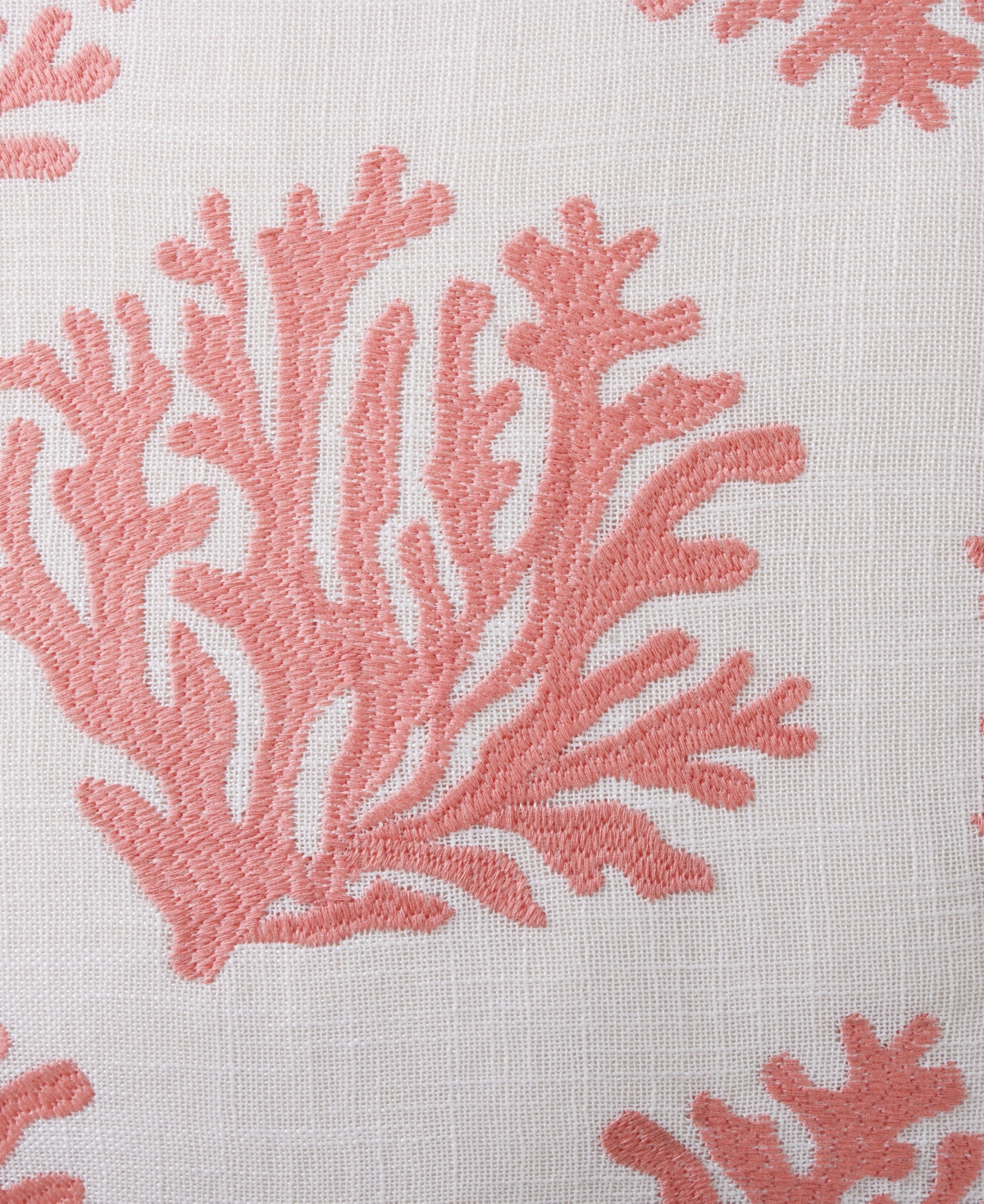 Tommy Bahama Home Coral Island Slub Decorative Pillow, 20" X 20" In Light Coral
