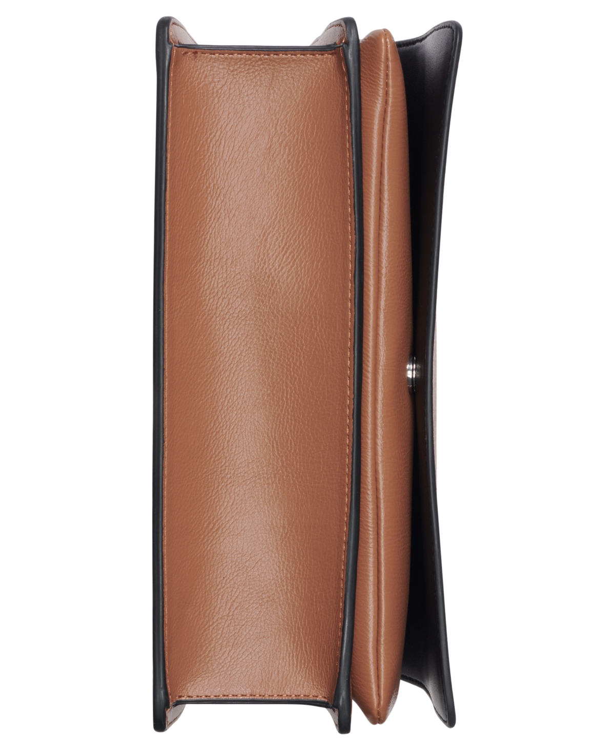 Shop Calvin Klein Havana Flap Small Messenger Bag In Caramel