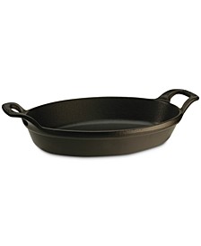 12.5" x 9" Cast Iron Oval Baking Dish 