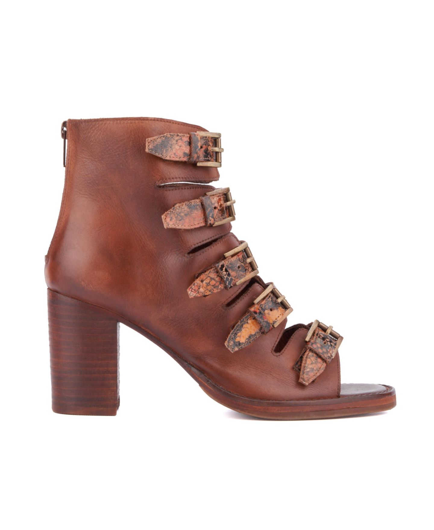 Женские сандалии Vintage Foundry Co Lauralyn Heel, цвет: Коньячный — фото 3