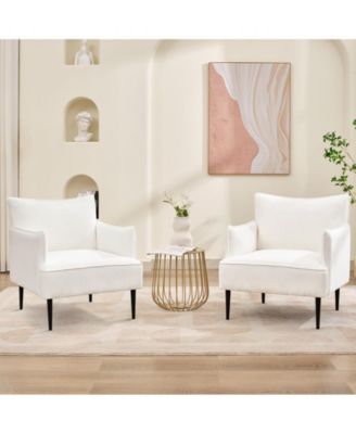 Modern Accent Chair, Corduroy Chair for Living Room, Comfortable Armchair for Bedroom, Reading, Waiting Rooms, and Office Study