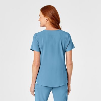 RENEW Women's Mock Wrap Scrub Top