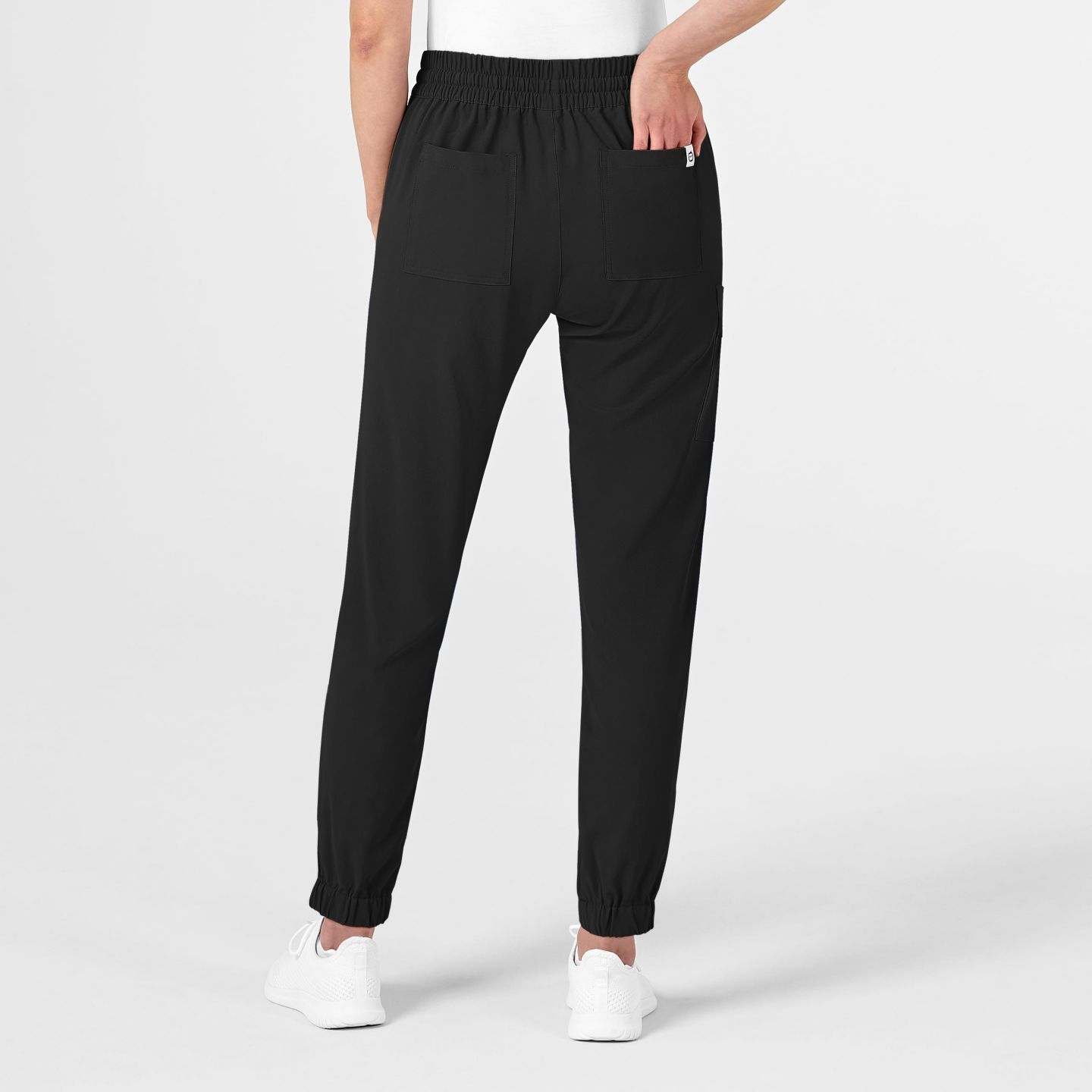 Женские брюки Wink Renew Jogger Scrub, цвет: Чёрный — фото 2